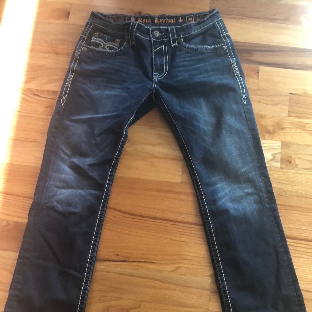 Men’s Rock Revival Prevo slim straight jeans